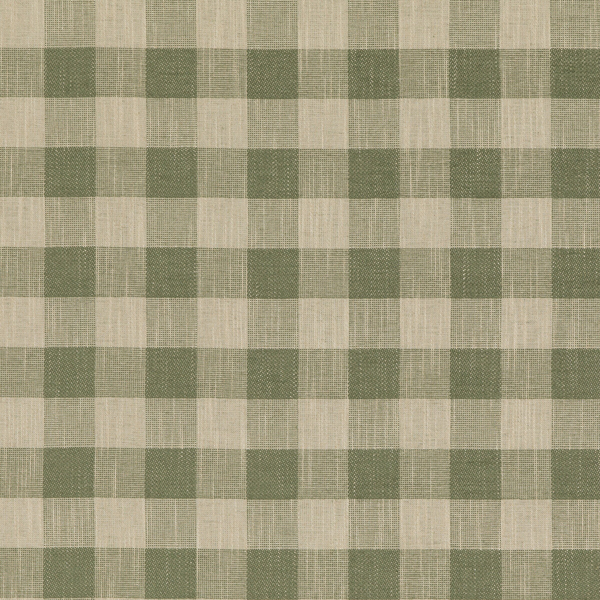 Block Check fabric in green color - pattern PF50490.735.0 - by Baker Lifestyle in the Block Weaves collection