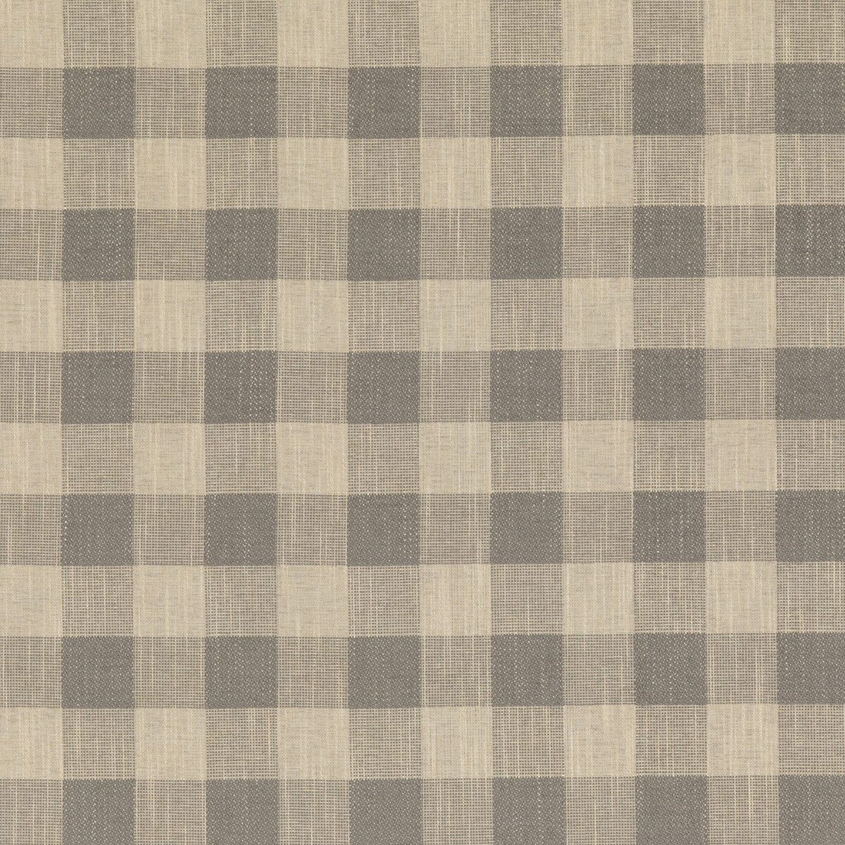 Block Check fabric in pebble color - pattern PF50490.930.0 - by Baker Lifestyle in the Block Weaves collection