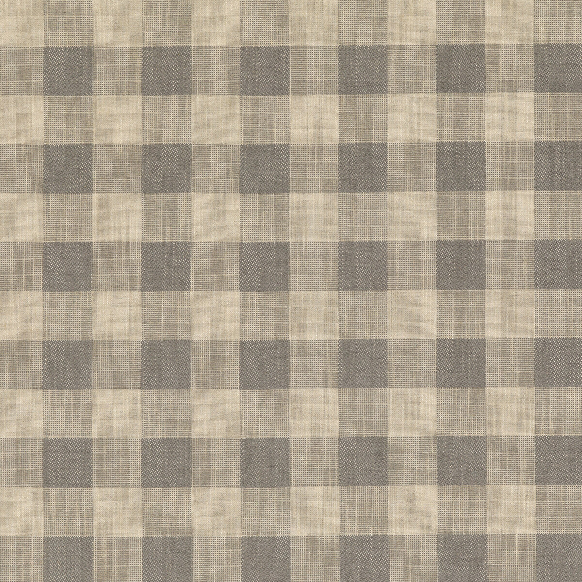 Block Check fabric in pebble color - pattern PF50490.930.0 - by Baker Lifestyle in the Block Weaves collection
