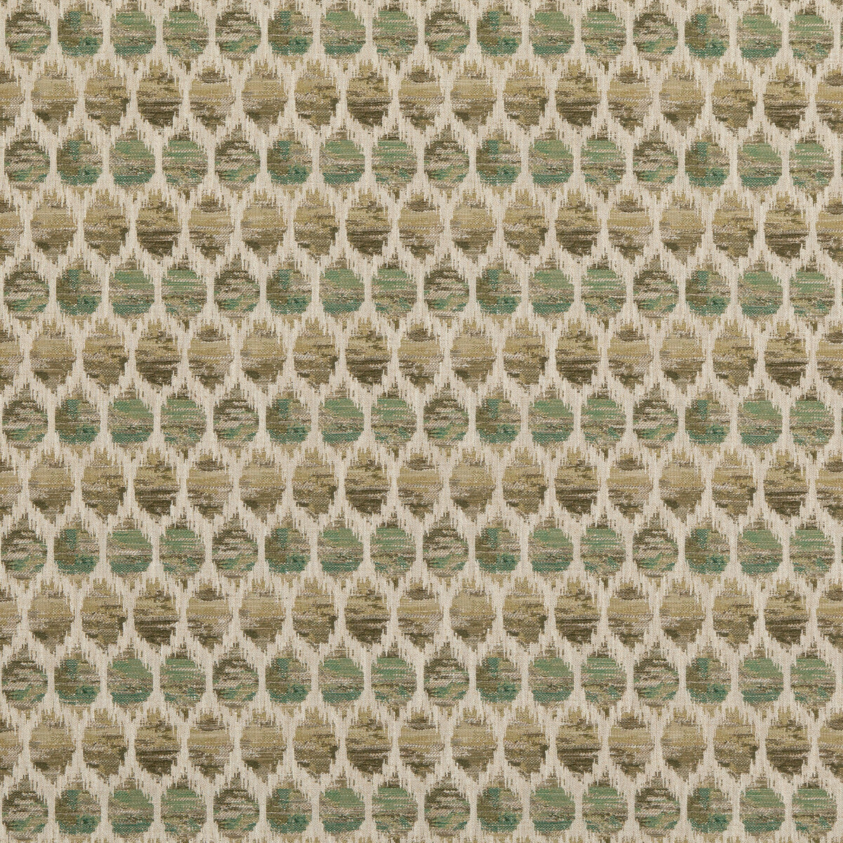 Honeycomb fabric in green color - pattern PF50491.735.0 - by Baker Lifestyle in the Block Weaves collection