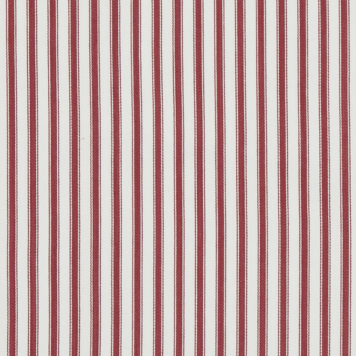 Sherborne Ticking fabric in red color - pattern PF50505.450.0 - by Baker Lifestyle in the Bridport collection