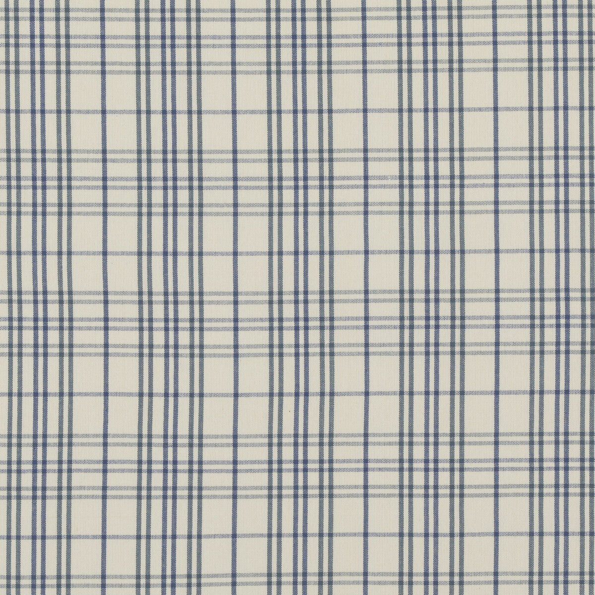 Purbeck Check fabric in blue color - pattern PF50508.1.0 - by Baker Lifestyle in the Bridport collection