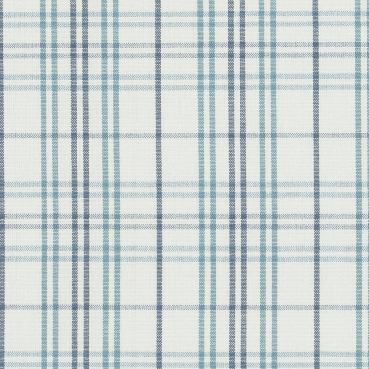 Purbeck Check fabric in aqua color - pattern PF50508.2.0 - by Baker Lifestyle in the Bridport collection