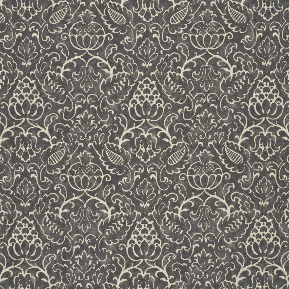 Oakbury fabric in smoke color - pattern PP50280.1.0 - by Baker Lifestyle in the Foxwood collection