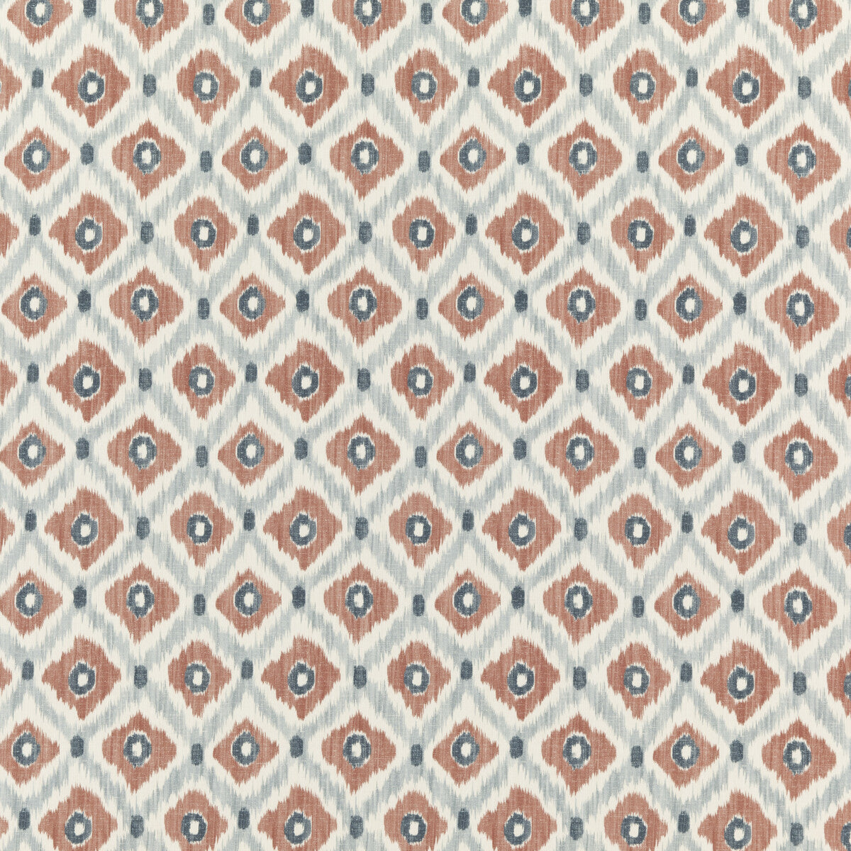 Vasco fabric in indigo/spice color - pattern PP50448.3.0 - by Baker Lifestyle in the Homes &amp; Gardens III collection