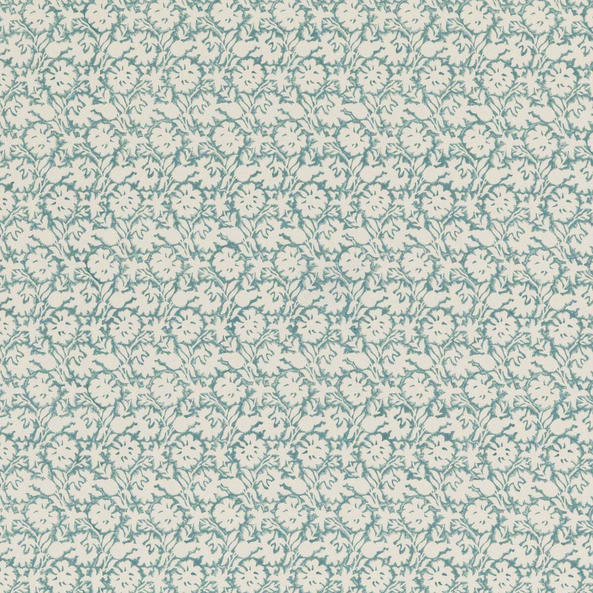 Flower Press fabric in aqua color - pattern PP50480.3.0 - by Baker Lifestyle in the Block Party collection