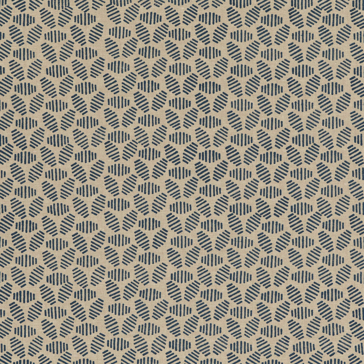 Bumble Bee fabric in indigo color - pattern PP50482.1.0 - by Baker Lifestyle in the Block Party collection