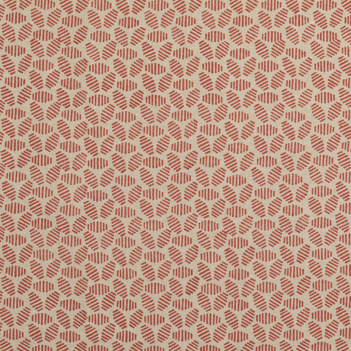Bumble Bee fabric in rustic red color - pattern PP50482.2.0 - by Baker Lifestyle in the Block Party collection