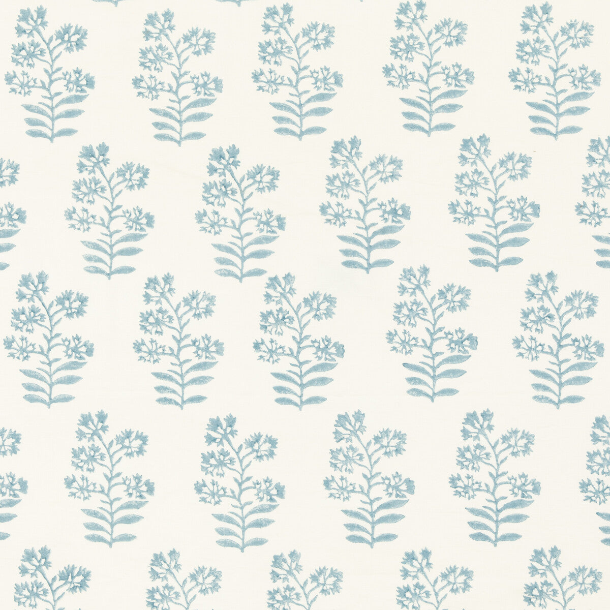 Wild Flower fabric in soft blue color - pattern PP50483.7.0 - by Baker Lifestyle in the Block Party collection