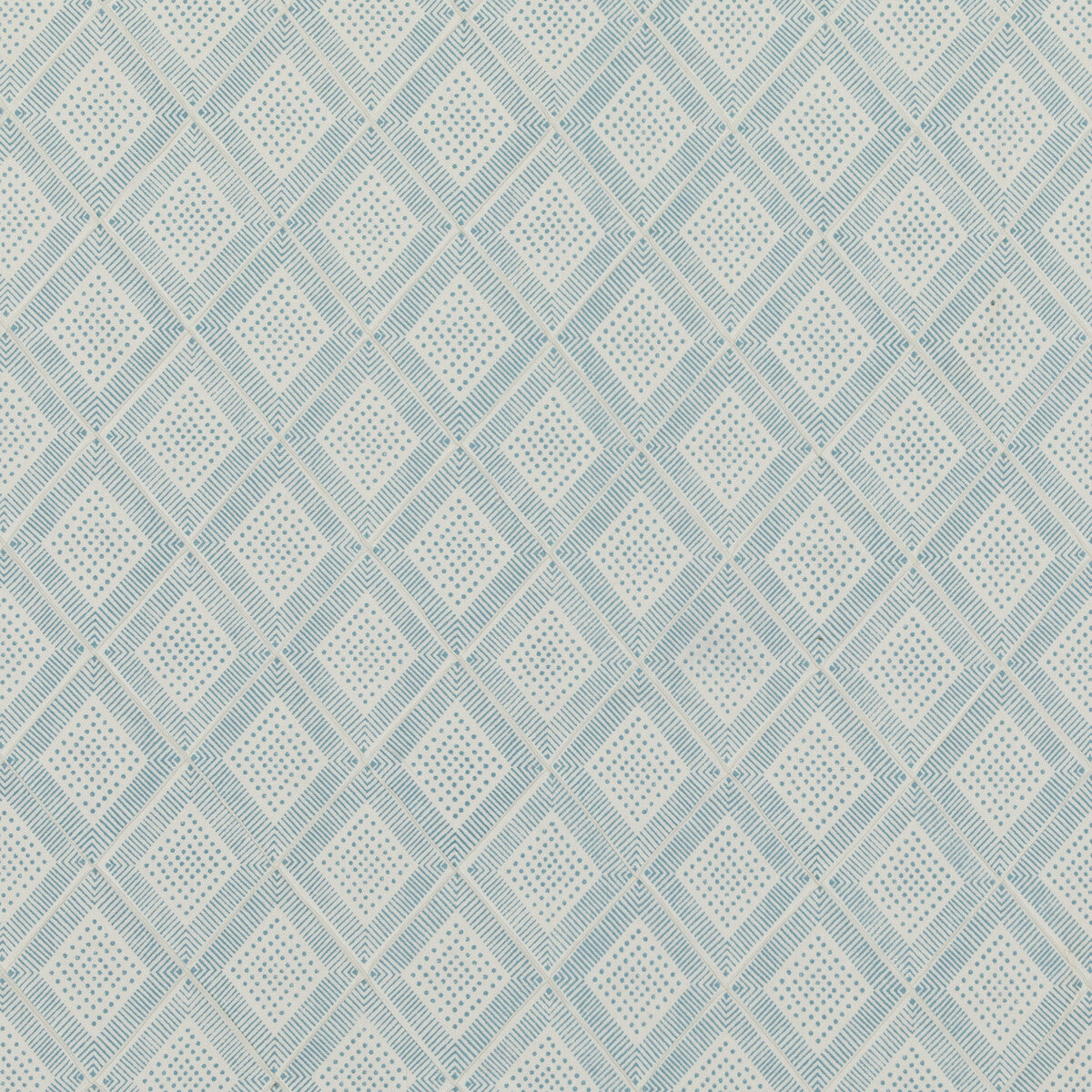 Block Trellis fabric in aqua color - pattern PP50484.3.0 - by Baker Lifestyle in the Block Party collection