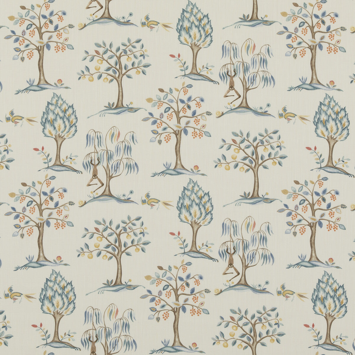 Lilliput fabric in blue color - pattern PP50501.1.0 - by Baker Lifestyle in the Bridport collection