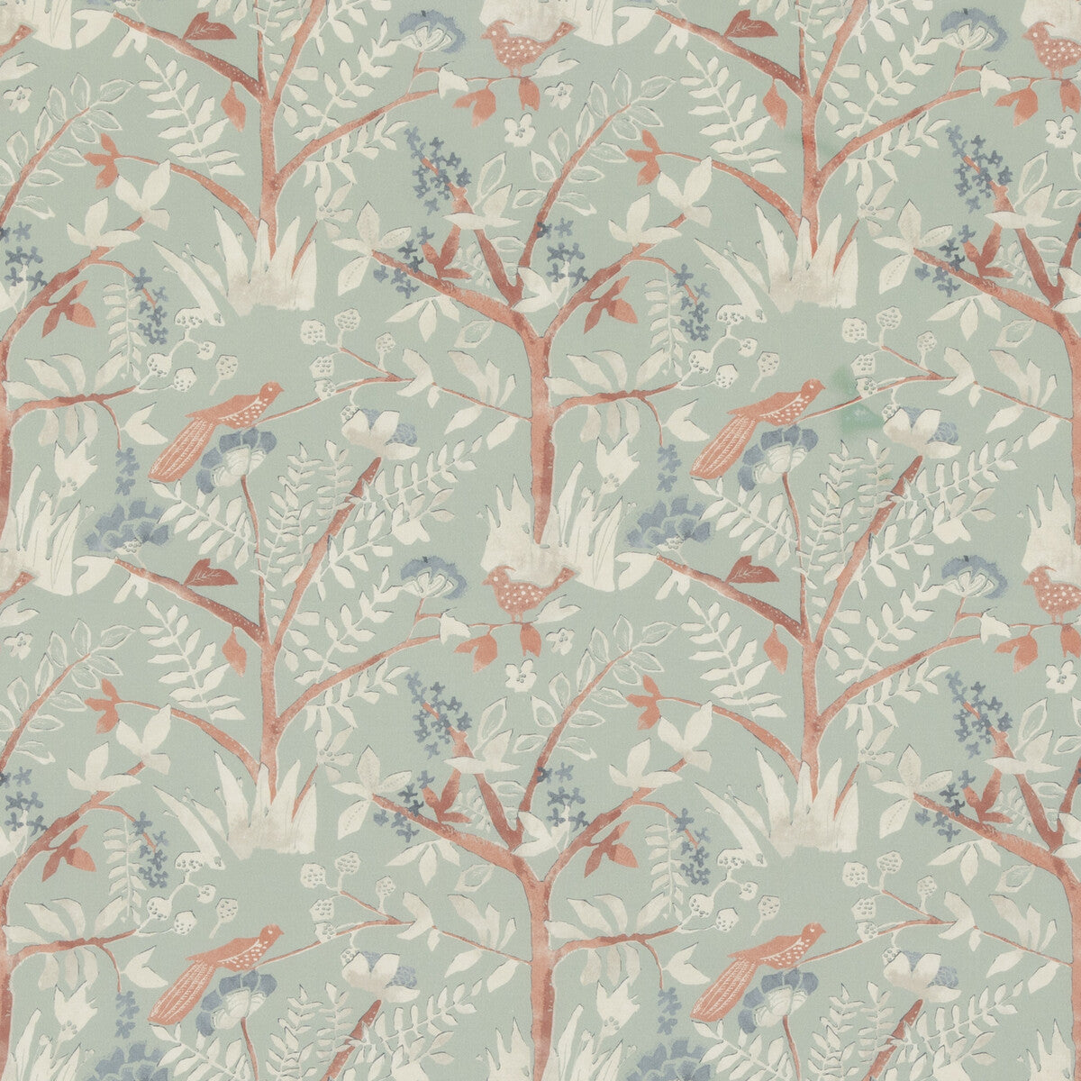 Lulworth fabric in aqua color - pattern PP50502.2.0 - by Baker Lifestyle in the Bridport collection