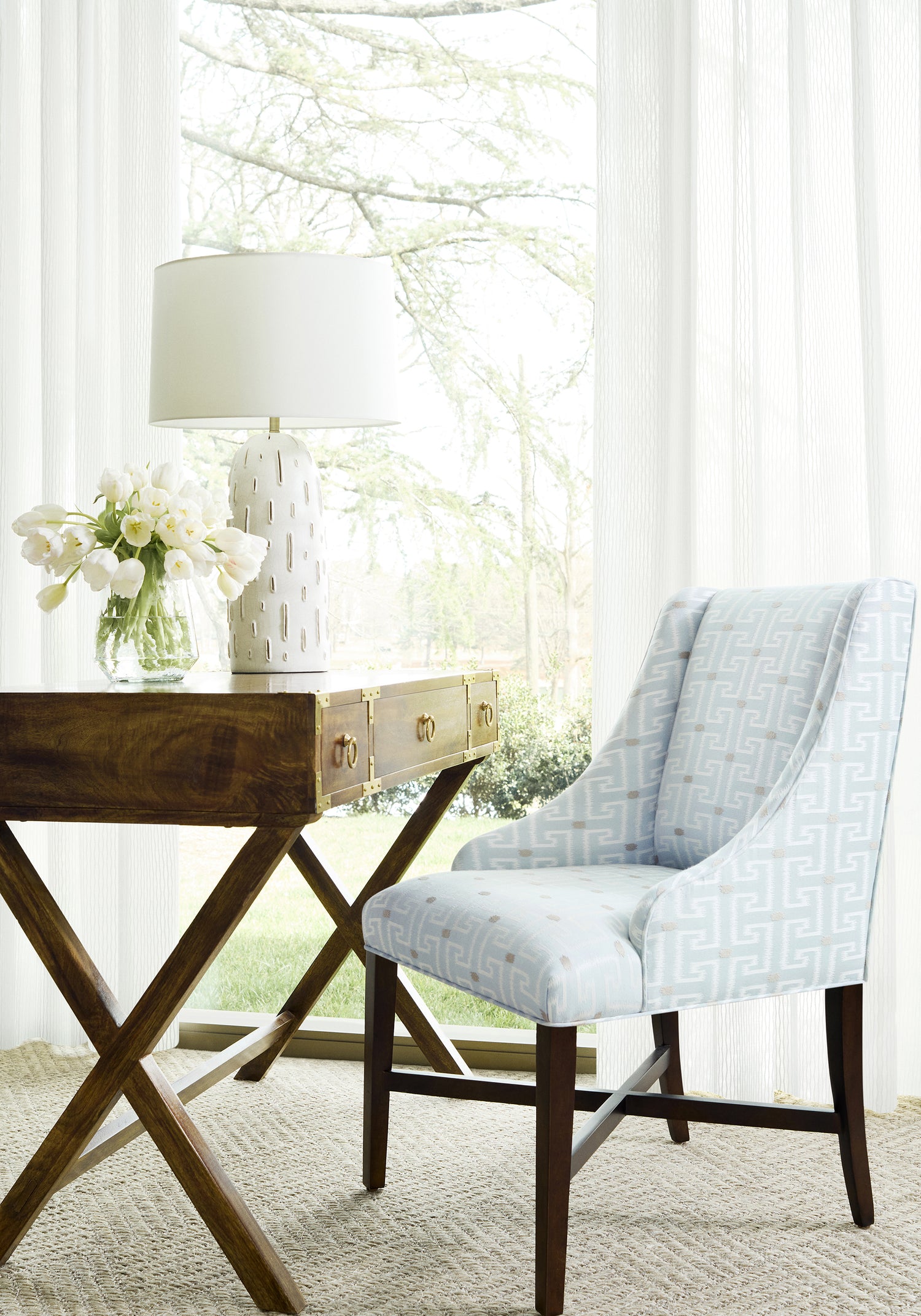 Hayden Dining Chair in Thibaut&