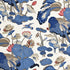 Nympheus Linen fabric in indigo/marine/linen color - pattern R1206.9.0 - by G P & J Baker in the Perennia collection