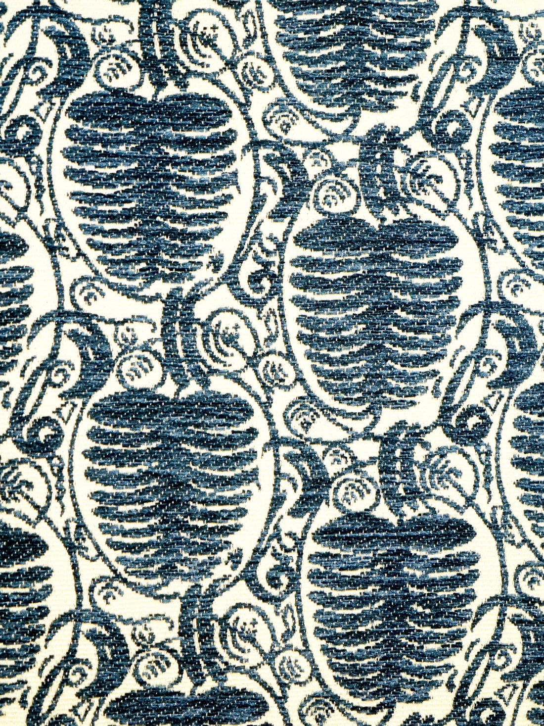 Veneto Pine fabric in blue color - pattern number RL 00019519 - by Scalamandre in the Old World Weavers collection