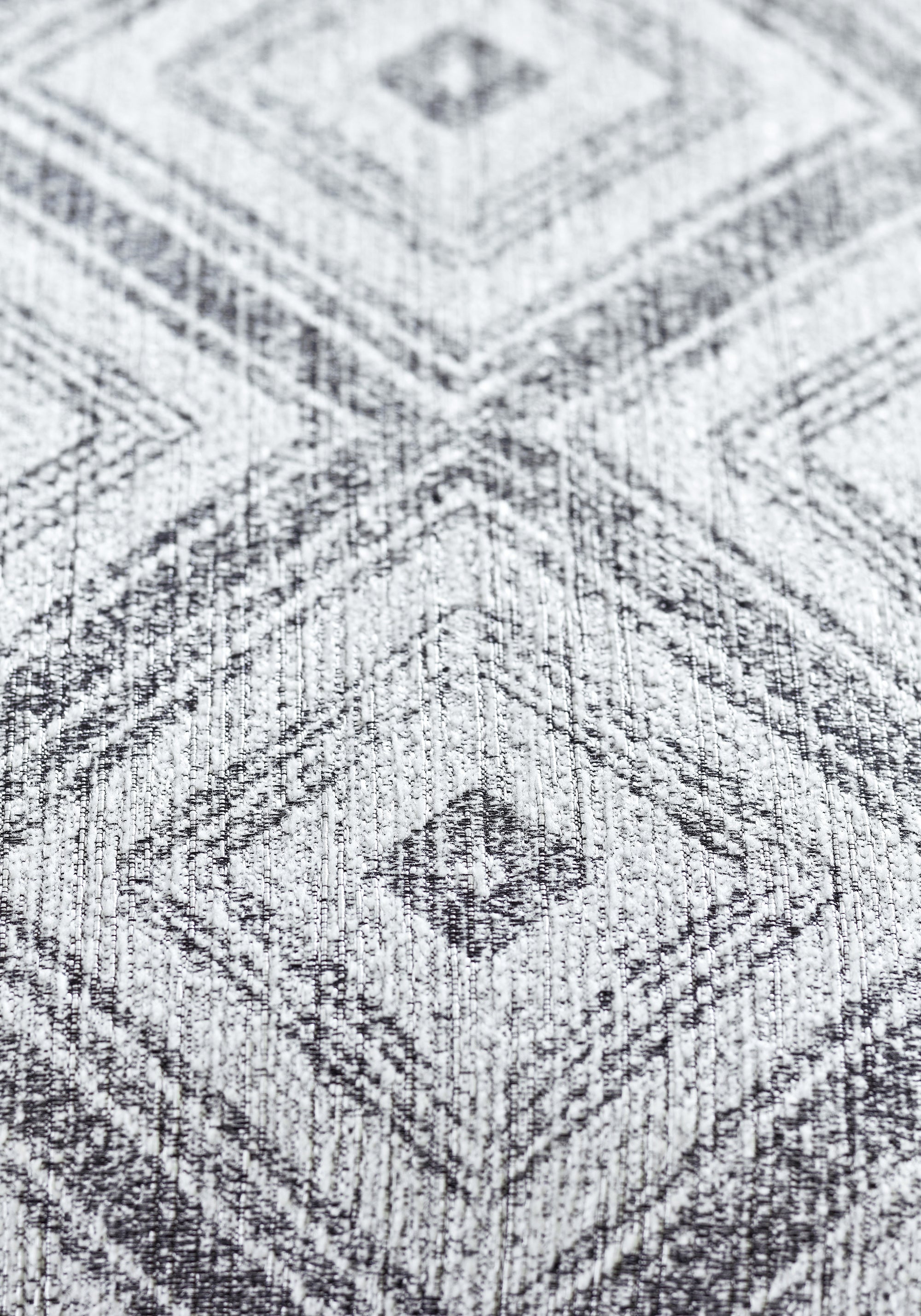 Detailed view of Ellison woven fabric in black color - pattern number W789129 by Thibaut in the Reverie collection