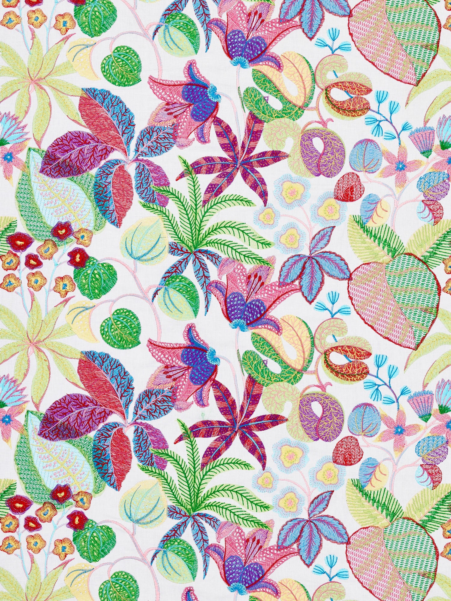 Greenhouse fabric in bouquet color - pattern number S7 00015400 - by Scalamandre in the Old World Weavers collection