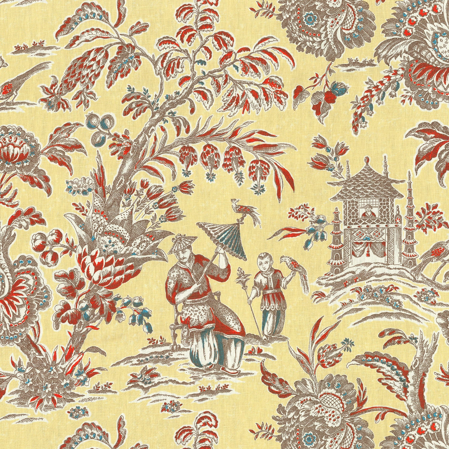 Sagwa fabric in 13 color - pattern number Sagwa13J6931 - by JF Fabrics in the Windsong collection