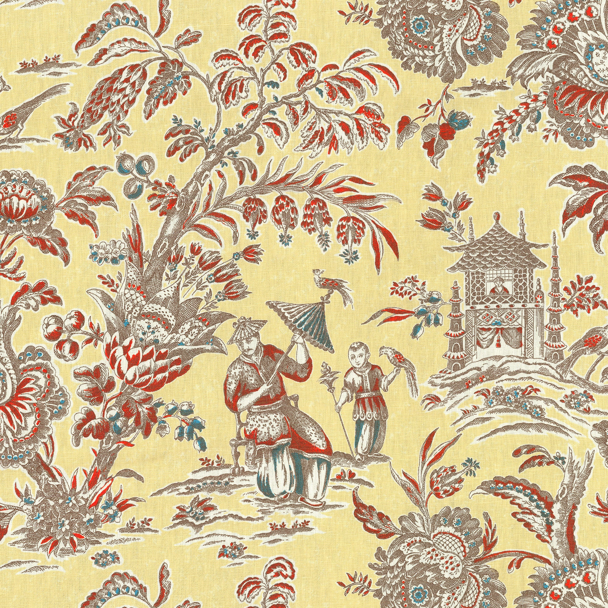 Sagwa fabric in 13 color - pattern number Sagwa13J6931 - by JF Fabrics in the Windsong collection