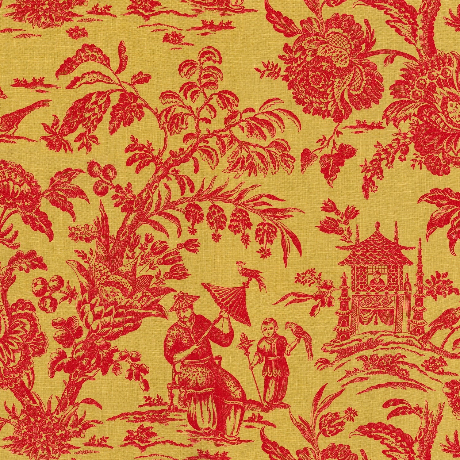 Sagwa fabric in 46 color - pattern number Sagwa46J6931 - by JF Fabrics in the Windsong collection