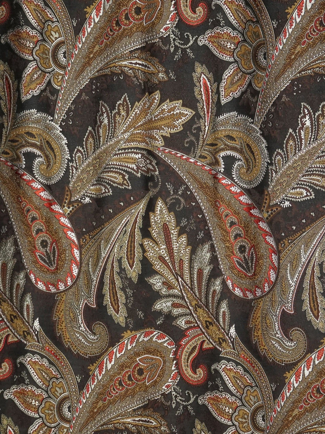 Paisiello fabric in black coral color - pattern number SB 00011058 - by Scalamandre in the Old World Weavers collection