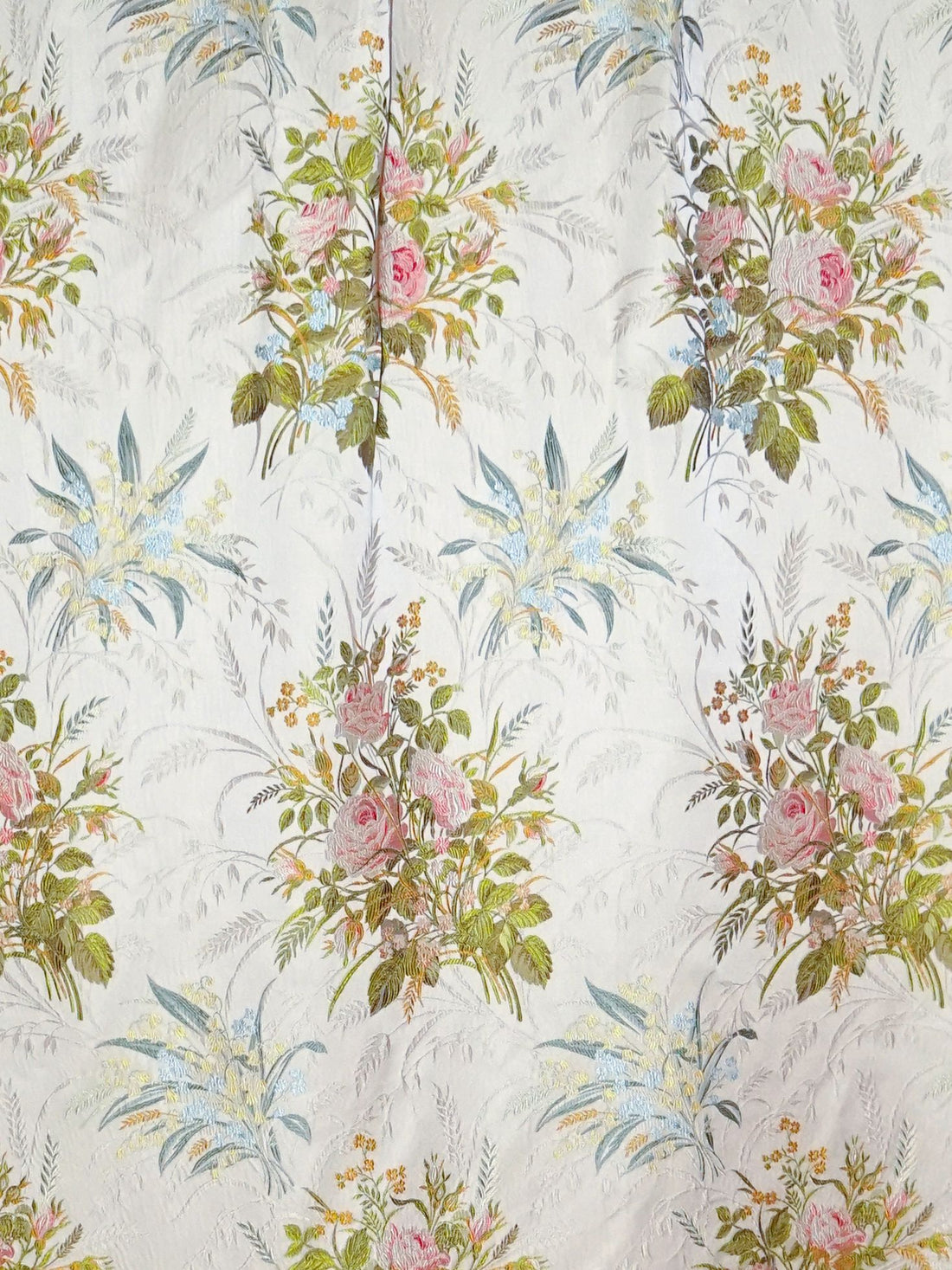 Fiori Rosseta fabric in spring bouquet color - pattern number SB 00012046 - by Scalamandre in the Old World Weavers collection
