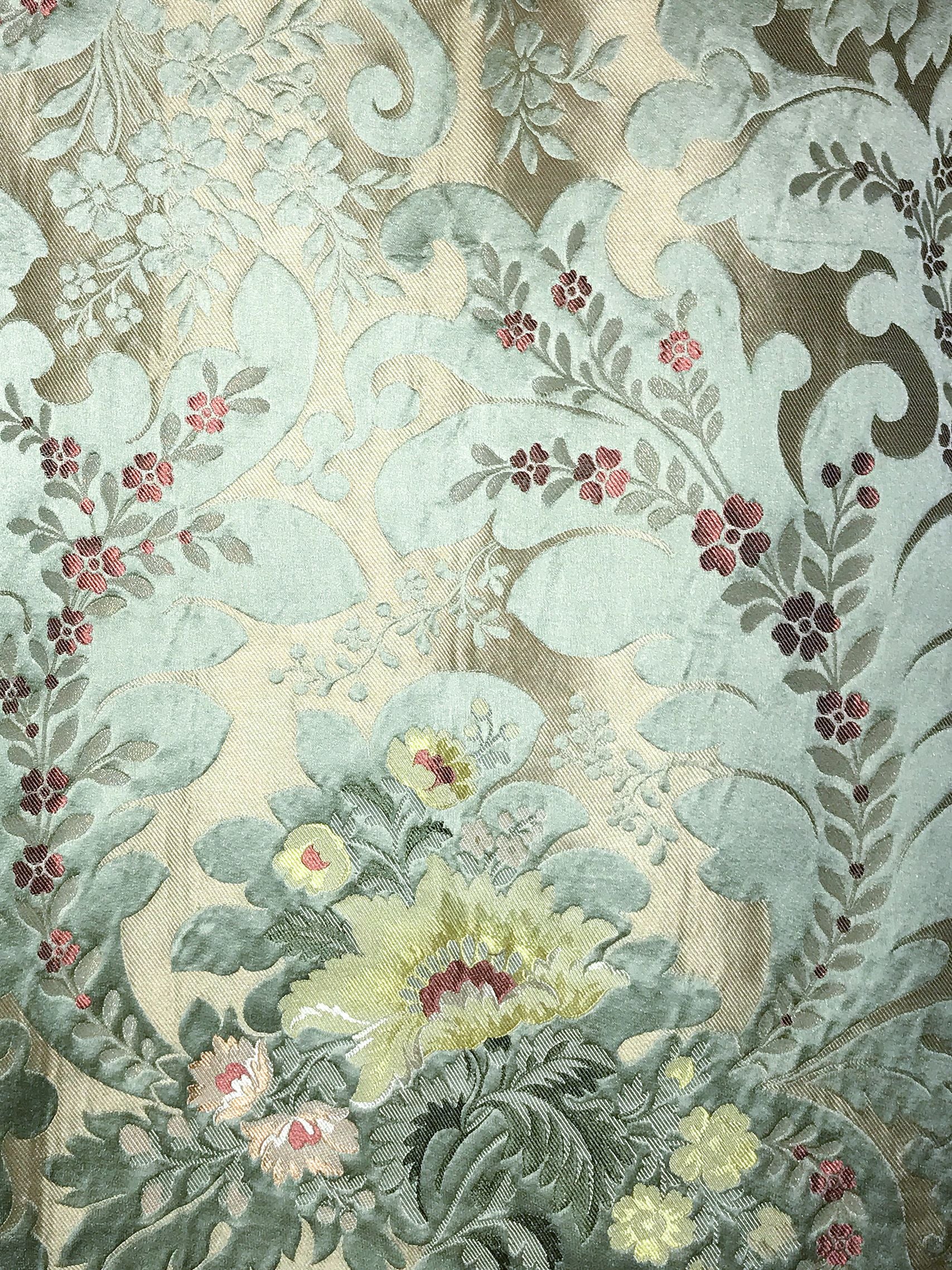 Rimini fabric in celadon color - pattern number SB 00022473 - by Scalamandre in the Old World Weavers collection