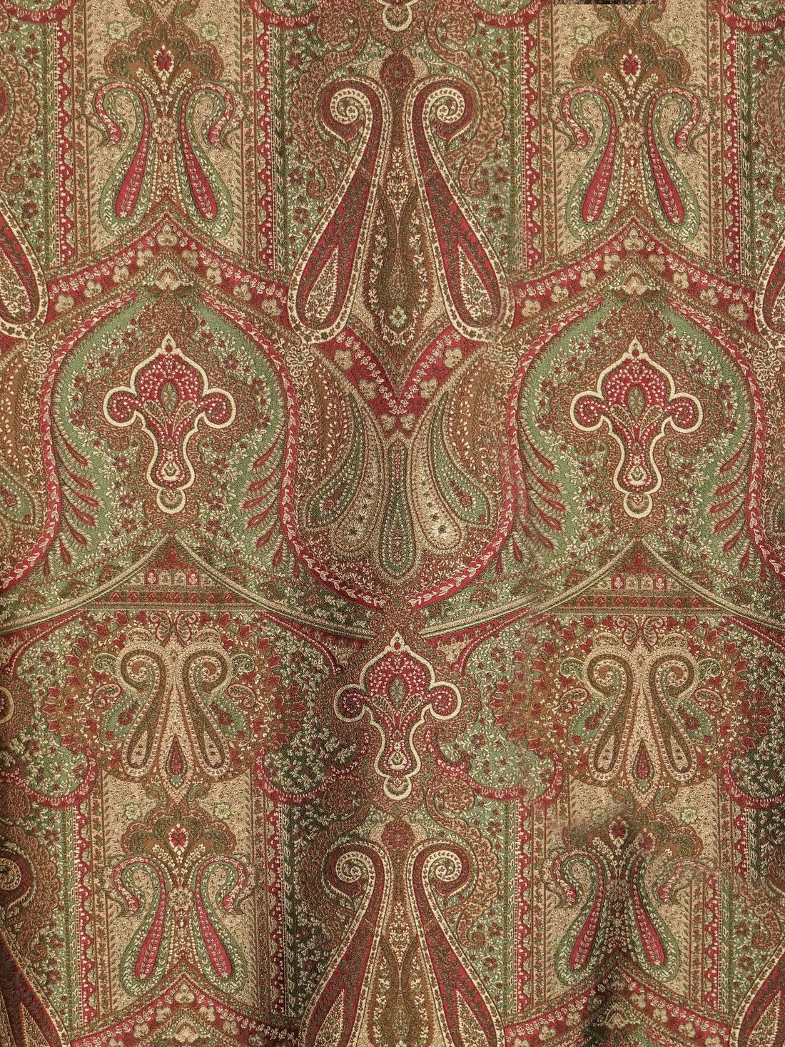 Cachemire Persiano fabric in marrone color - pattern number SB 00960343 - by Scalamandre in the Old World Weavers collection