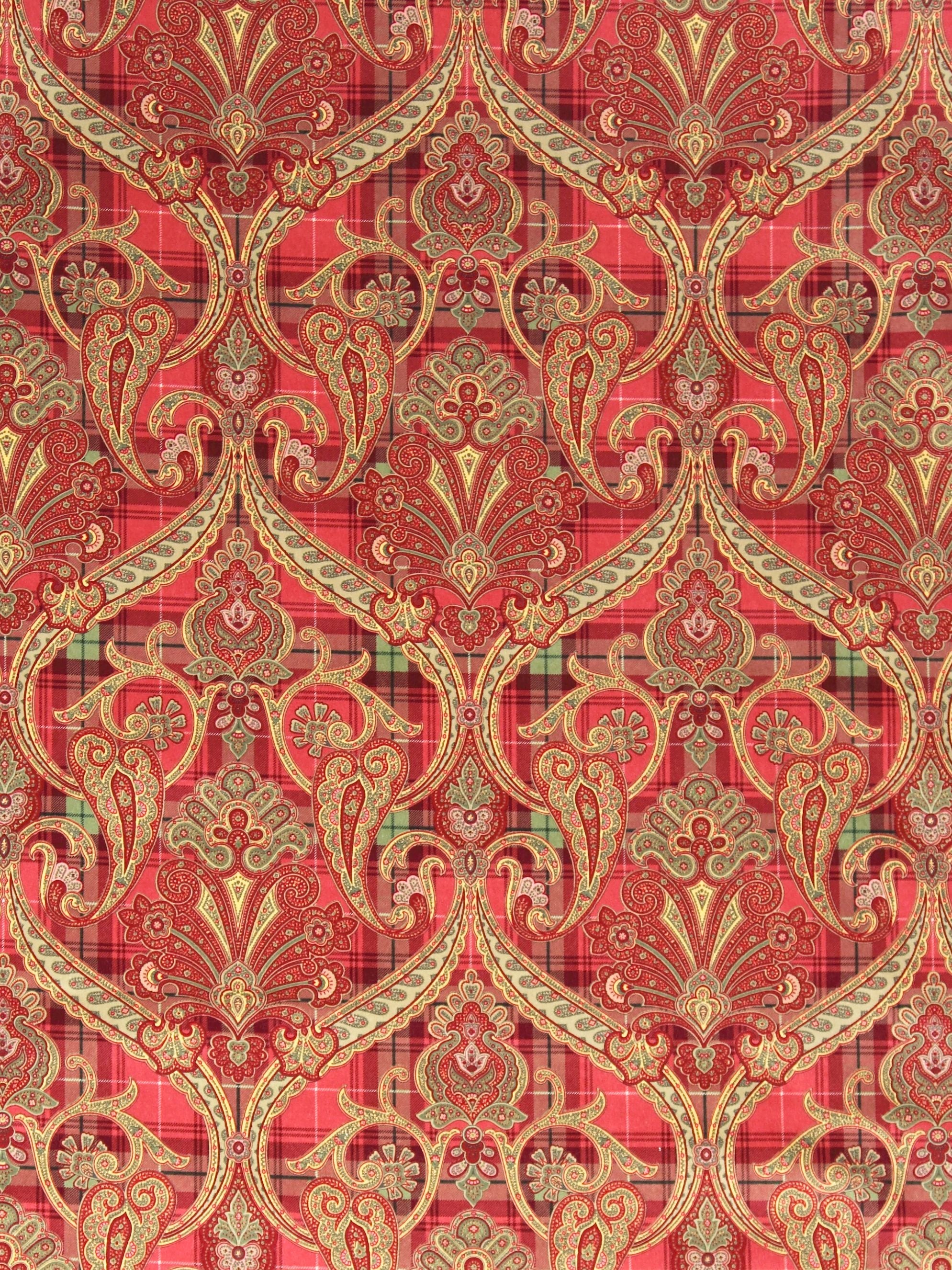 Highland Fling fabric in reds and pink color - pattern number SC 000116316 - by Scalamandre in the Scalamandre Fabrics Book 1 collection