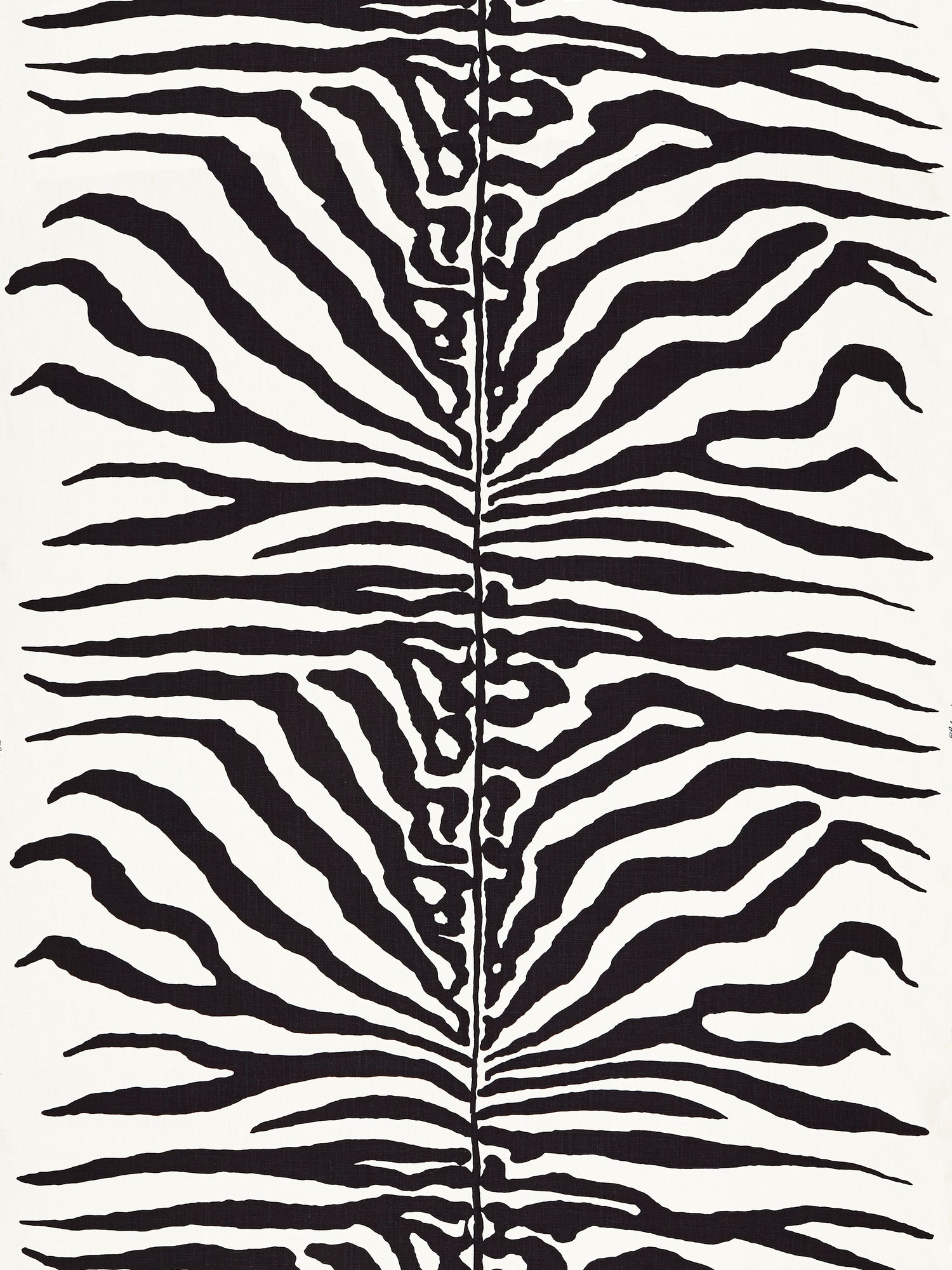 Zebra fabric in black color - pattern number SC 000116366M - by Scalamandre in the Scalamandre Fabrics Book 1 collection