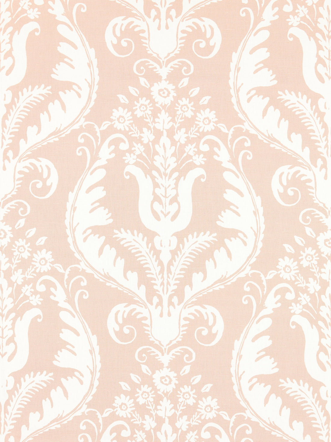 Primavera Linen Print fabric in blush color - pattern number SC 000116597 - by Scalamandre in the Scalamandre Fabrics Book 1 collection