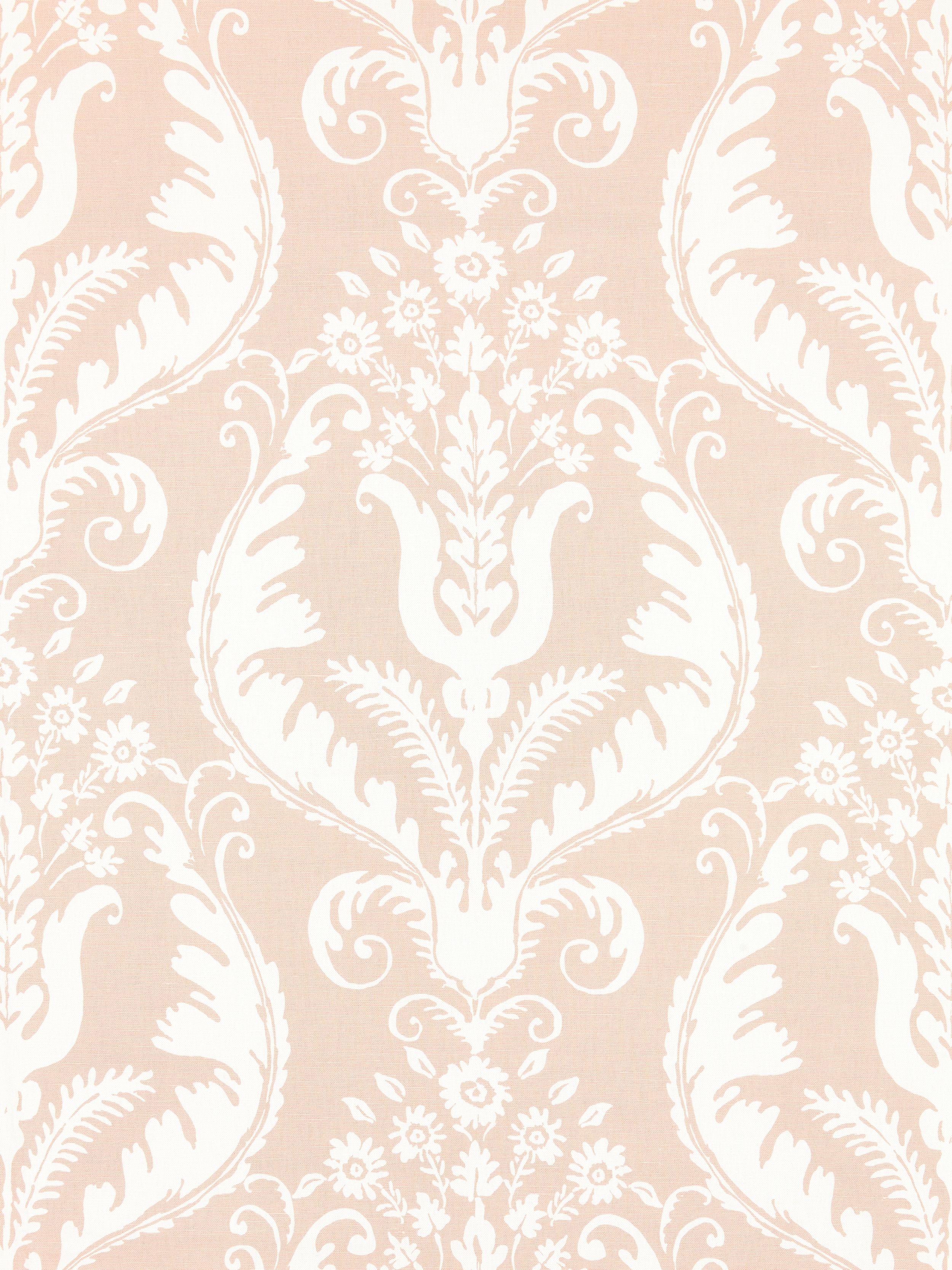 Primavera Linen Print fabric in blush color - pattern number SC 000116597 - by Scalamandre in the Scalamandre Fabrics Book 1 collection