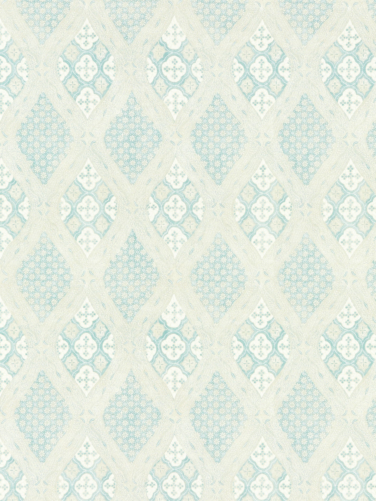 Farrah Print fabric in misty island color - pattern number SC 000116626 - by Scalamandre in the Scalamandre Fabrics Book 1 collection