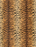 Tigre Silk fabric in ivory, gold and black color - pattern number SC 000126167MM - by Scalamandre in the Scalamandre Fabrics Book 1 collection
