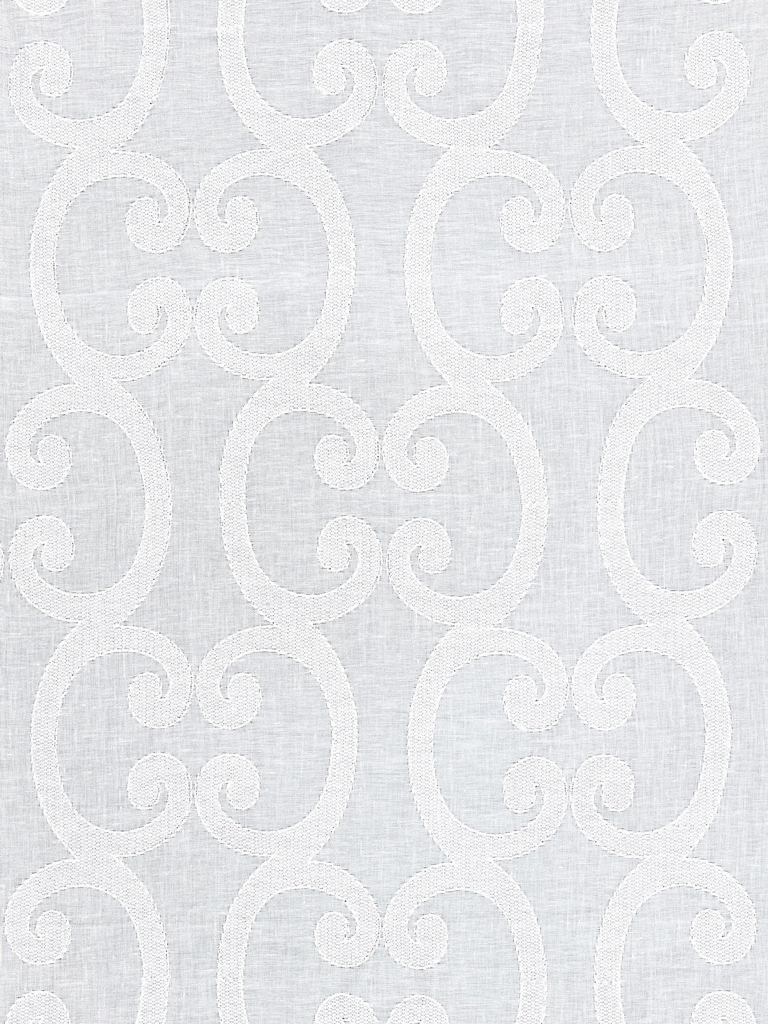 Ornamento Sheer fabric in snow color - pattern number SC 000127040 - by Scalamandre in the Scalamandre Fabrics Book 1 collection