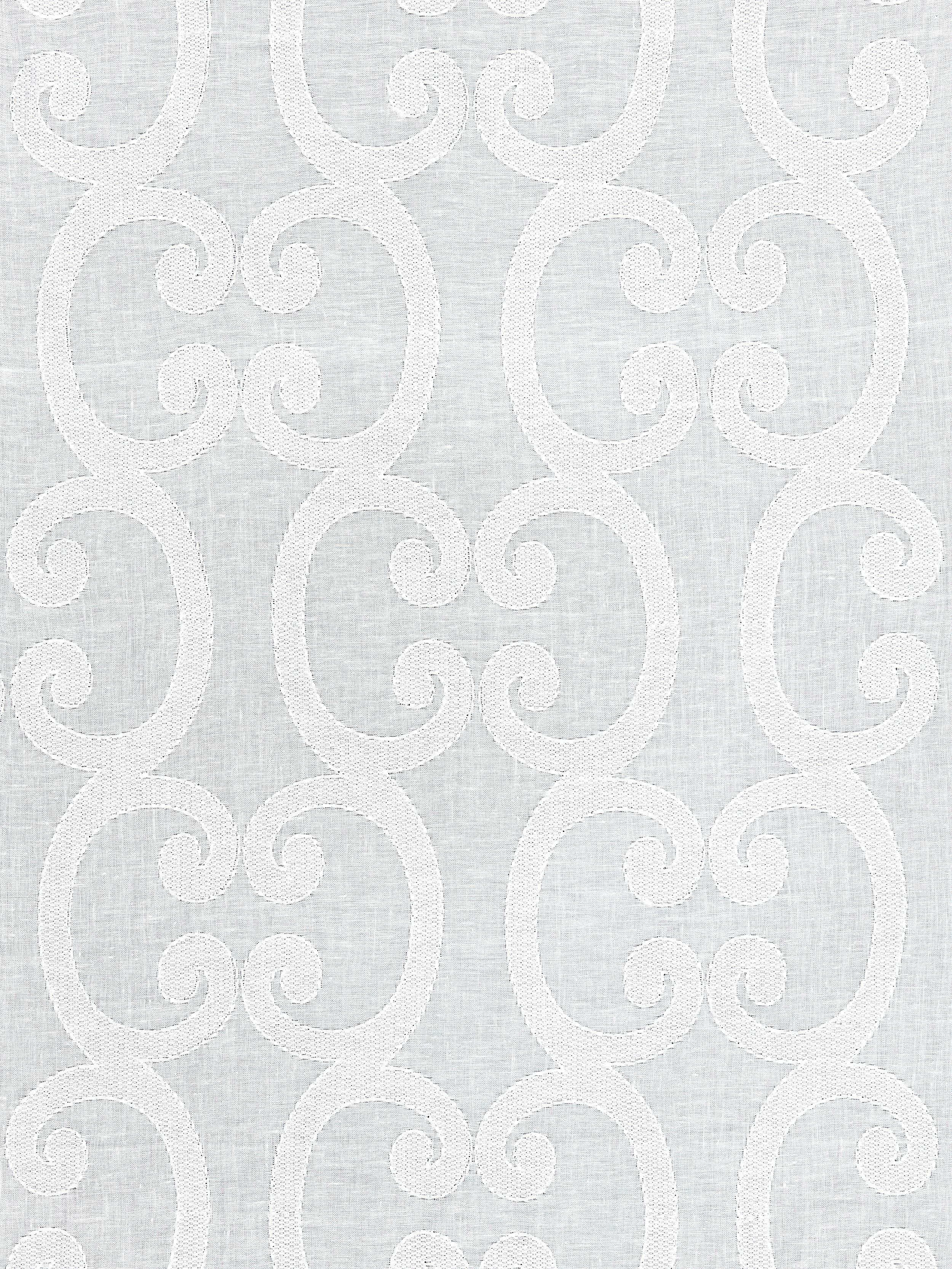 Ornamento Sheer fabric in snow color - pattern number SC 000127040 - by Scalamandre in the Scalamandre Fabrics Book 1 collection