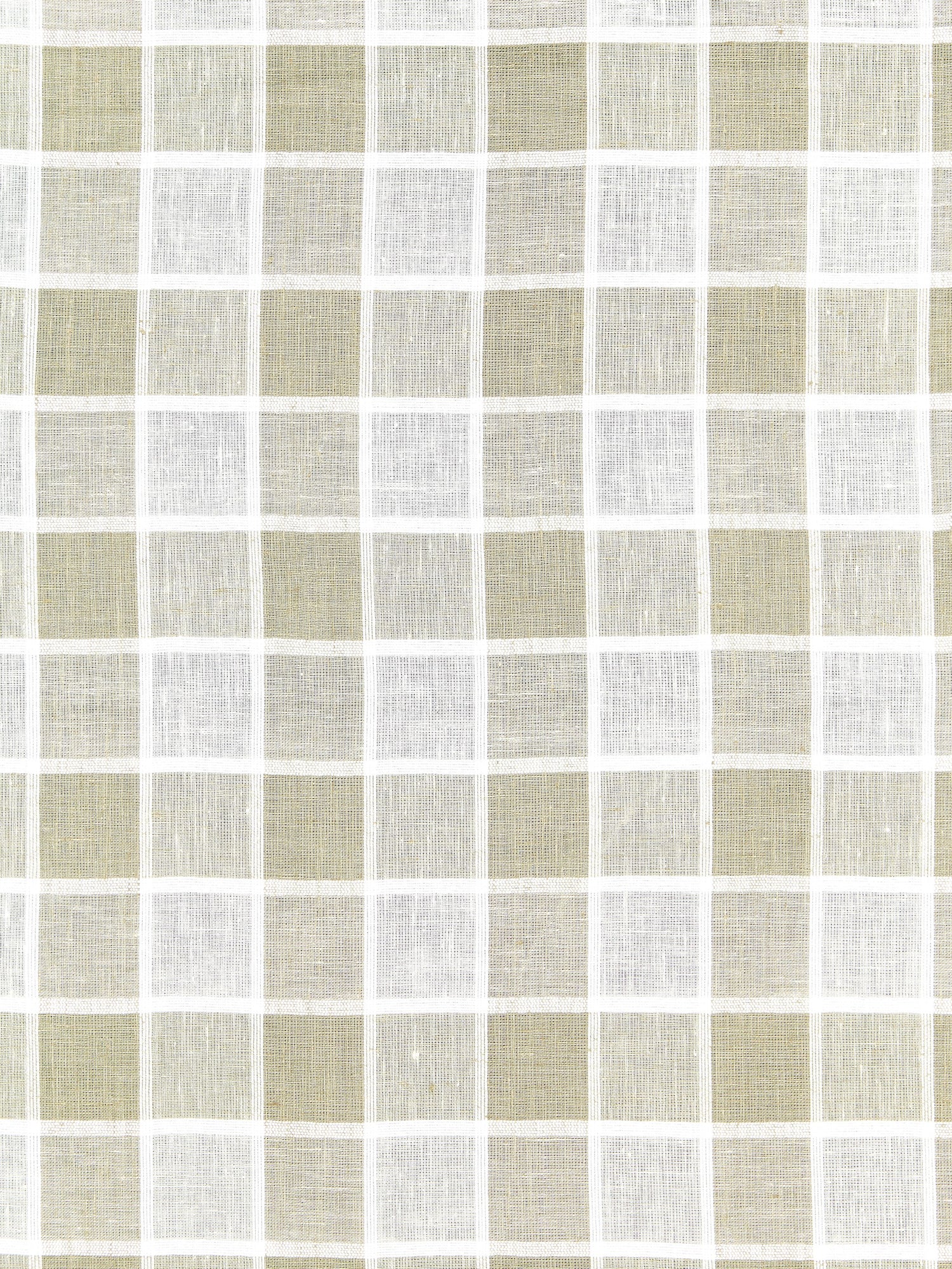 Wainscott Check Sheer fabric in linen color - pattern number SC 000127043 - by Scalamandre in the Scalamandre Fabrics Book 1 collection