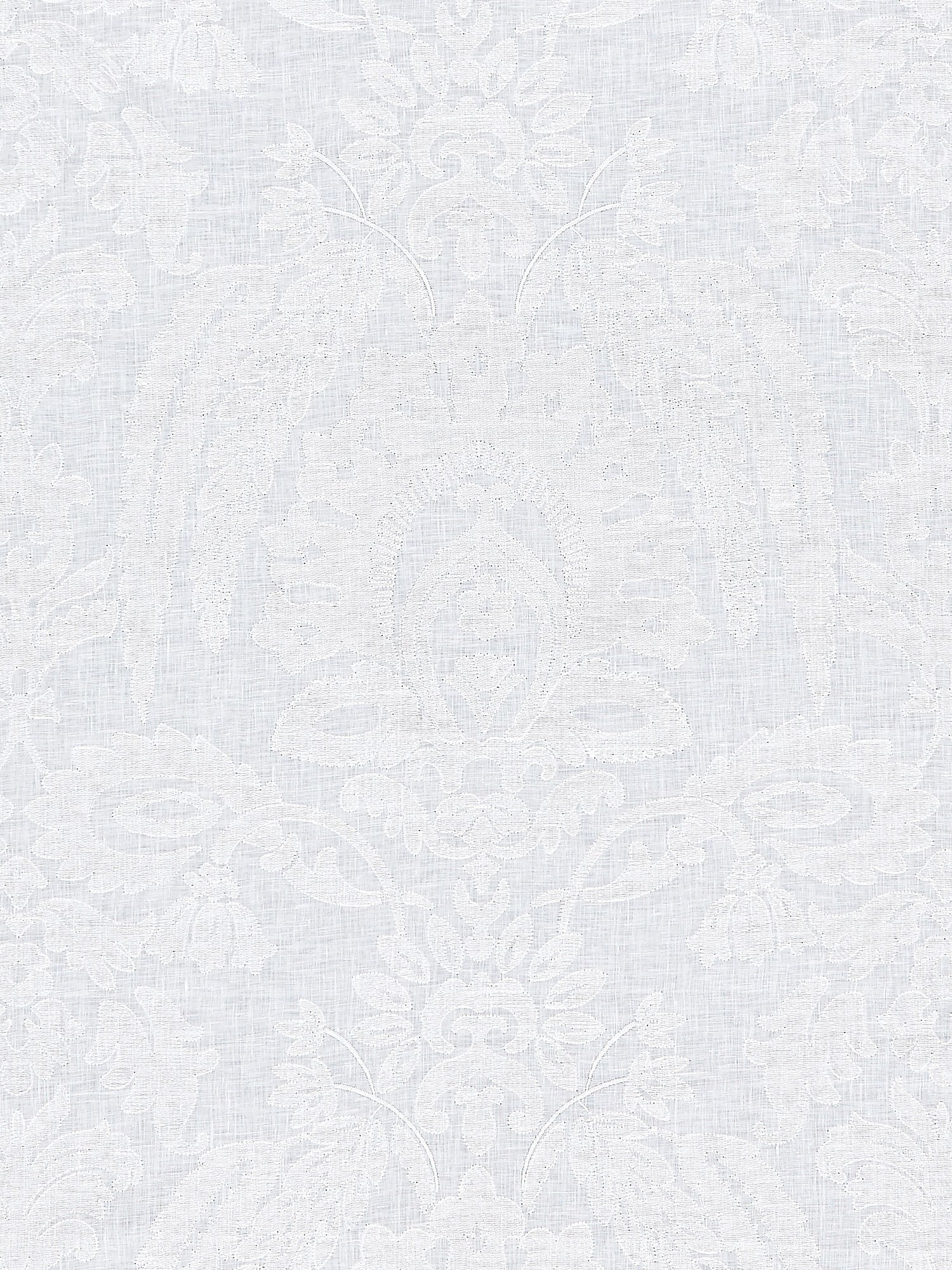 Lia Damask Sheer fabric in snow color - pattern number SC 000127053 - by Scalamandre in the Scalamandre Fabrics Book 1 collection