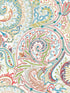 Malabar Paisley Embroidery fabric in bloom color - pattern number SC 000127124 - by Scalamandre in the Scalamandre Fabrics Book 1 collection