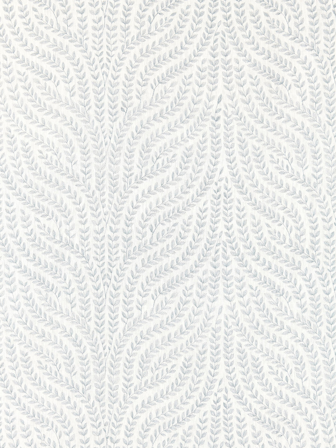 Willow Vine Embroidery fabric in aquamarine color - pattern number SC 000127125 - by Scalamandre in the Scalamandre Fabrics Book 1 collection