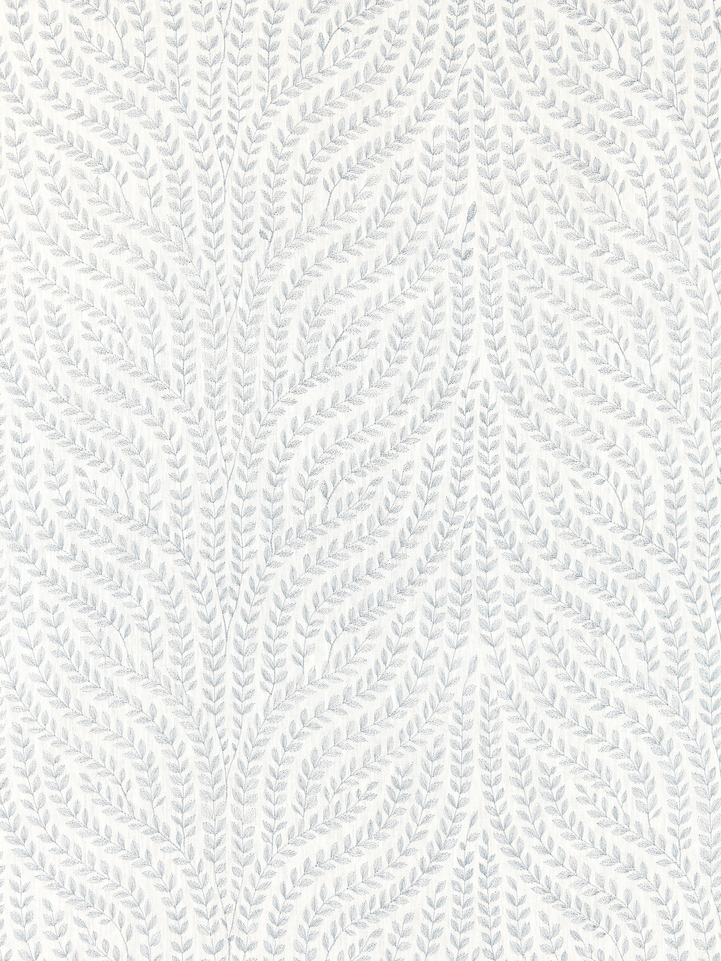 Willow Vine Embroidery fabric in aquamarine color - pattern number SC 000127125 - by Scalamandre in the Scalamandre Fabrics Book 1 collection