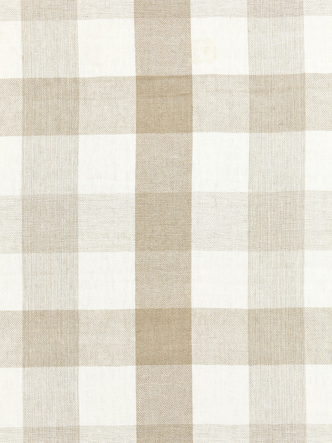 Westport Linen Plaid fabric in linen color - pattern number SC 000127135 - by Scalamandre in the Scalamandre Fabrics Book 1 collection