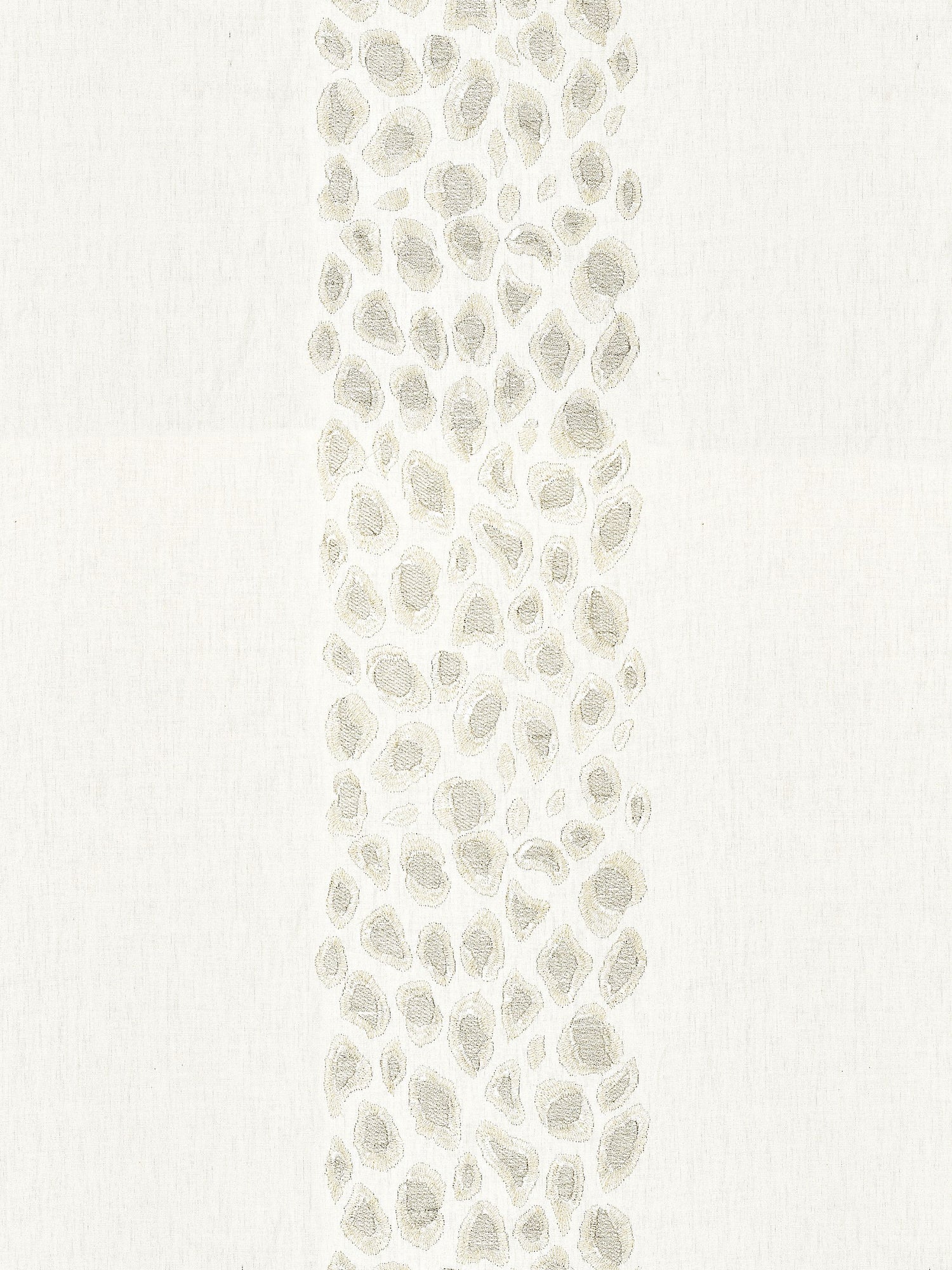 Catwalk Embroidery fabric in pearl color - pattern number SC 000127255 - by Scalamandre in the Scalamandre Fabrics Book 1 collection