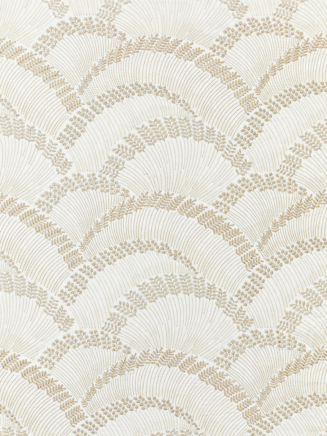 Lovegrass Embroidery fabric in latte color - pattern number SC 000127256 - by Scalamandre in the Scalamandre Fabrics Book 1 collection