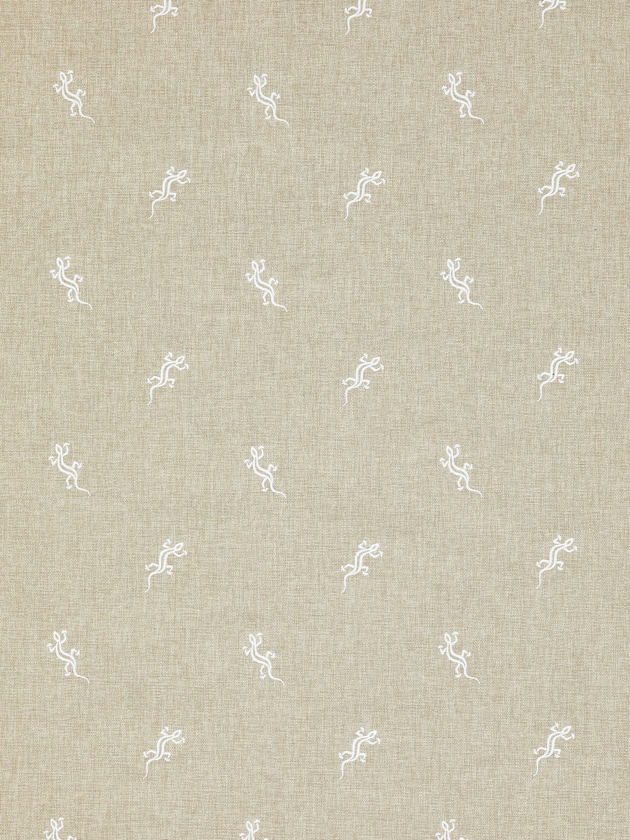 Gecko Embroidery Outdoor fabric in limestone color - pattern number SC 000127319 - by Scalamandre in the Scalamandre Fabrics Book 1 collection