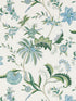 Seraphine Embroidered Silk fabric in meadow color - pattern number SC 000127325 - by Scalamandre in the Scalamandre Fabrics Book 1 collection