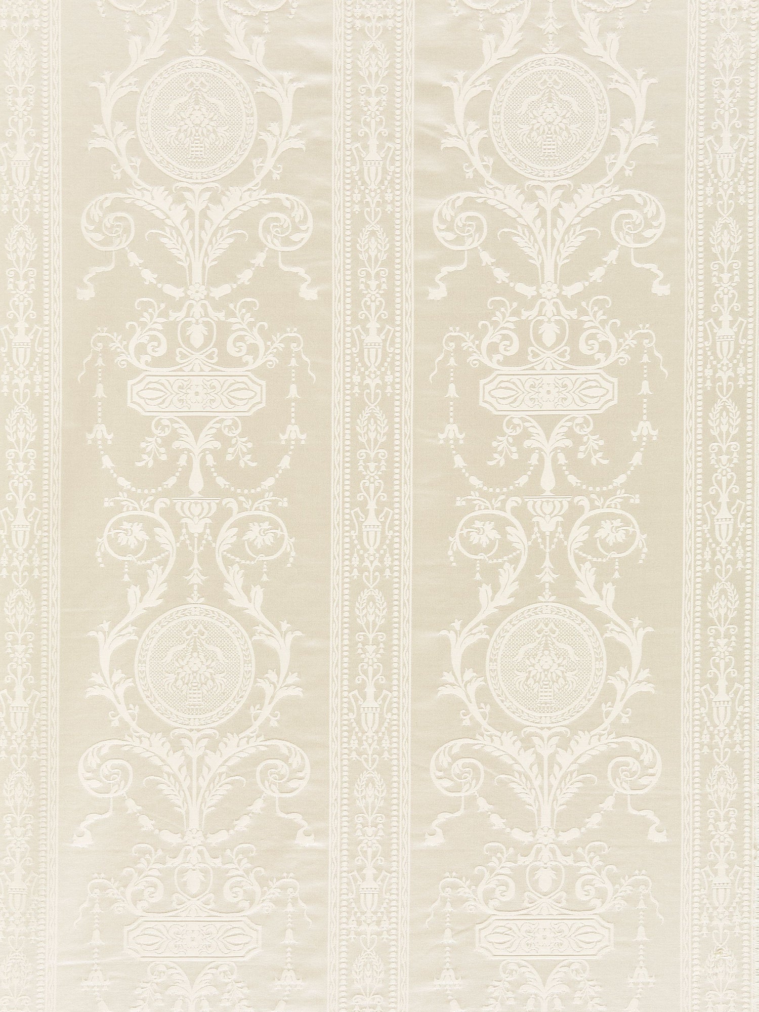Hepplewhite fabric in ivory color - pattern number SC 0001516MM - by Scalamandre in the Scalamandre Fabrics Book 1 collection
