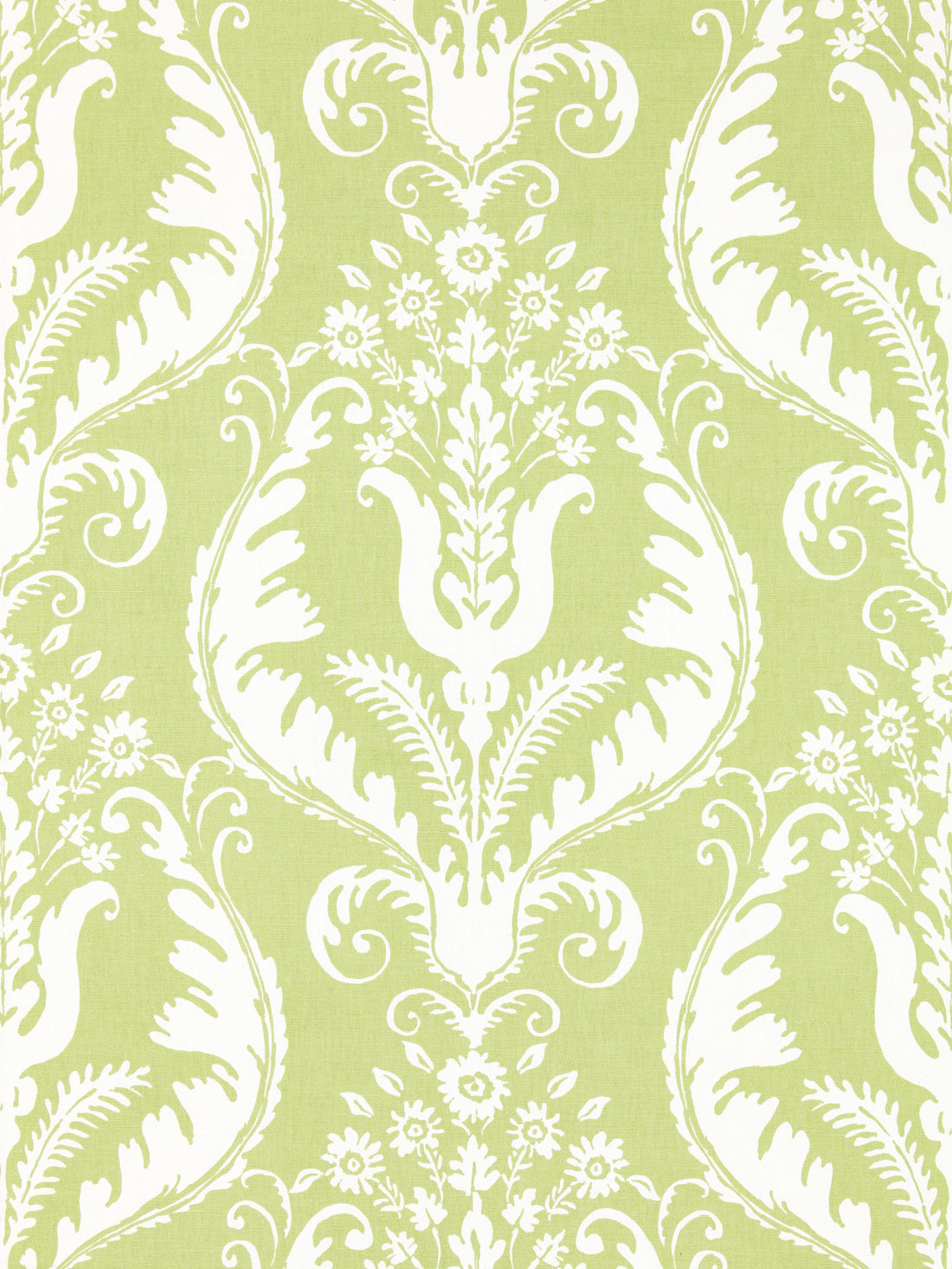 Primavera Linen Print fabric in celery color - pattern number SC 000216597 - by Scalamandre in the Scalamandre Fabrics Book 1 collection