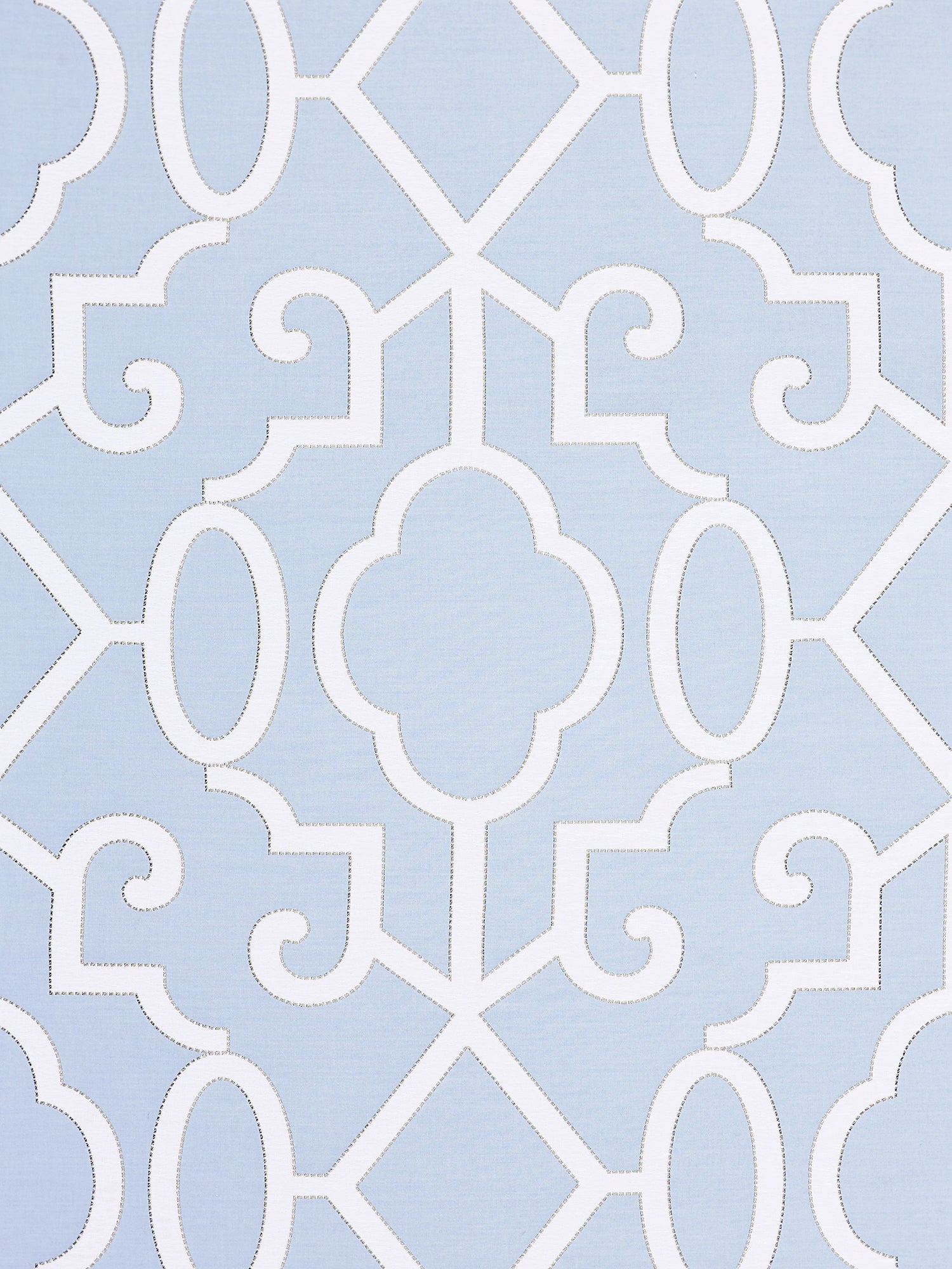 Ming Fretwork fabric in cloud color - pattern number SC 000227012 - by Scalamandre in the Scalamandre Fabrics Book 1 collection