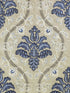 Isabella Embroidery fabric in porcelain color - pattern number SC 000227033 - by Scalamandre in the Scalamandre Fabrics Book 1 collection